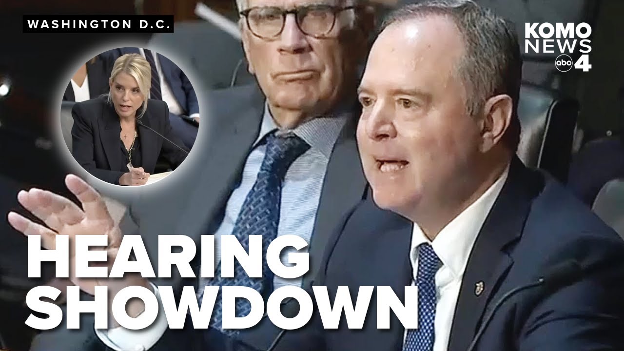 Senator Schiff, Bondi Clash Over Epstein & Homan Allegations