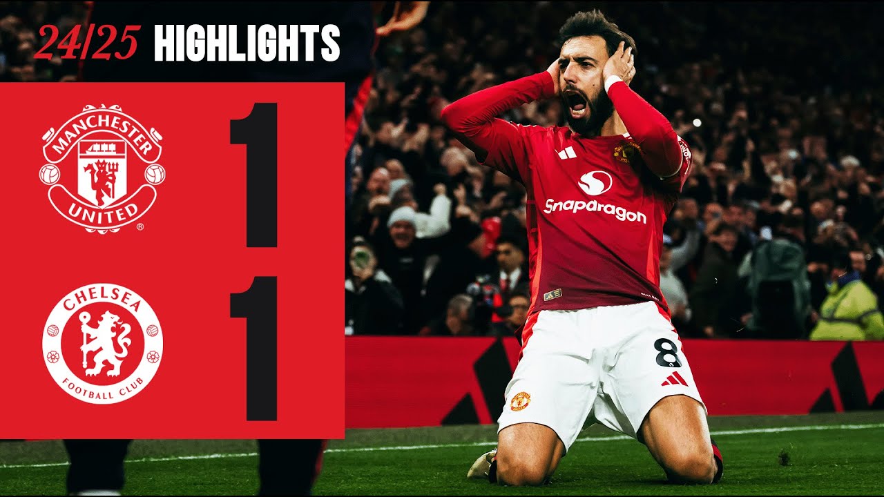 All Square at Old Trafford: Man Utd 1-1 Chelsea ⚽ | Key Moments & Highlights