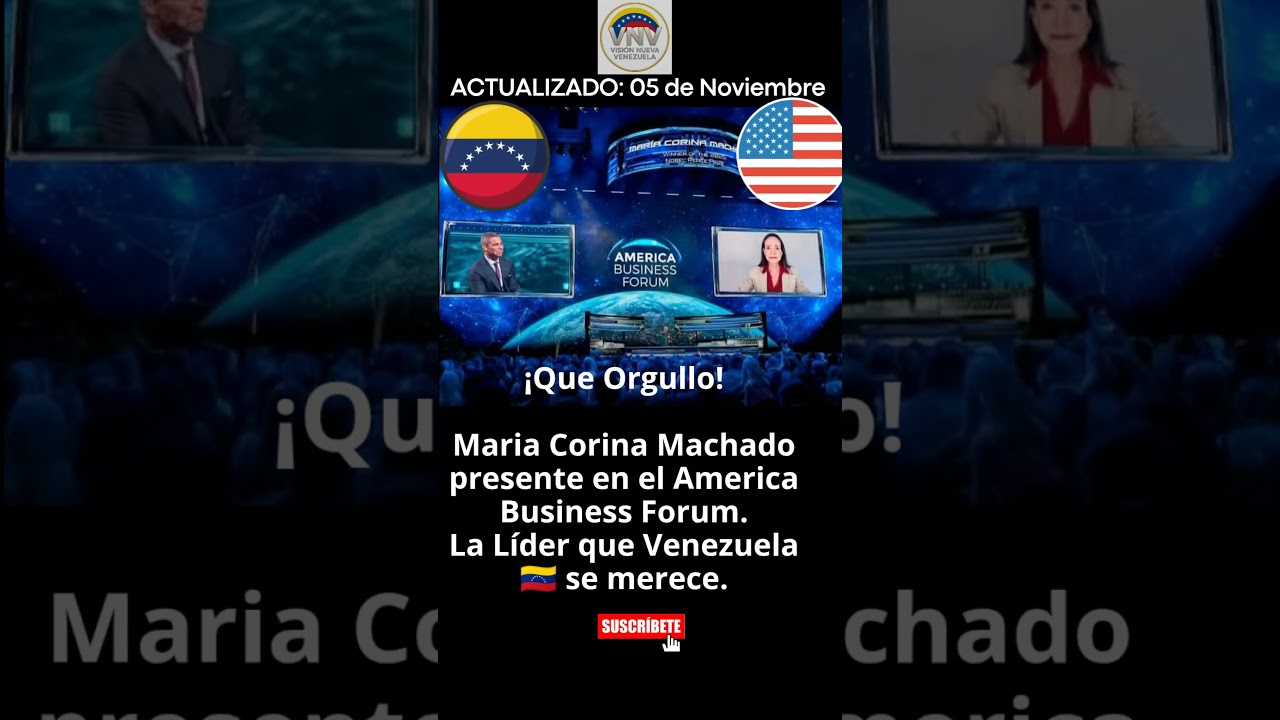 María Corina Machado: La Voz Indomable de Venezuela en el America Business Forum 🇻🇪🔥