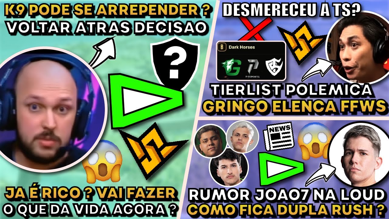 Joao7 na Loud? K9 Pode Se Arrepender? Gringo Revela Tier List Mundial! 💎