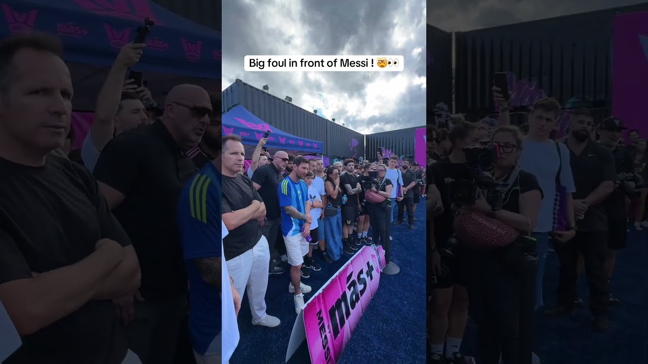 Controversial Foul on Messi! 👀
