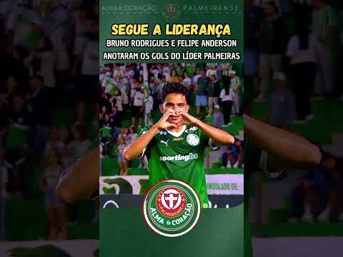 GOLS DO LÍDER PALMEIRAS CONTRA O JUVENTUDE NO BRASILEIRÃO