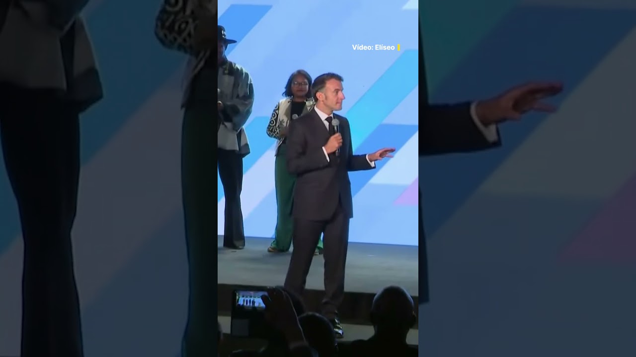 Macron interrompt cumbre francoafricana por ruido 🎙️