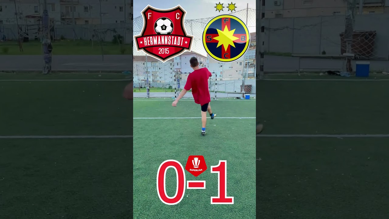 Hermannstadt 🇹🇩 vs FCSB 🇹🇩 Epic Crossbar Challenge! ⚽