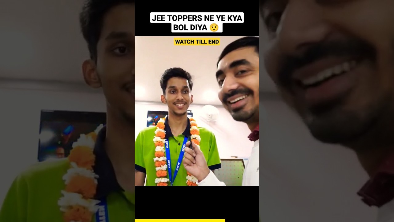 JEE 2023 Toppers Reveal Their Success Secrets! | Must Watch π―