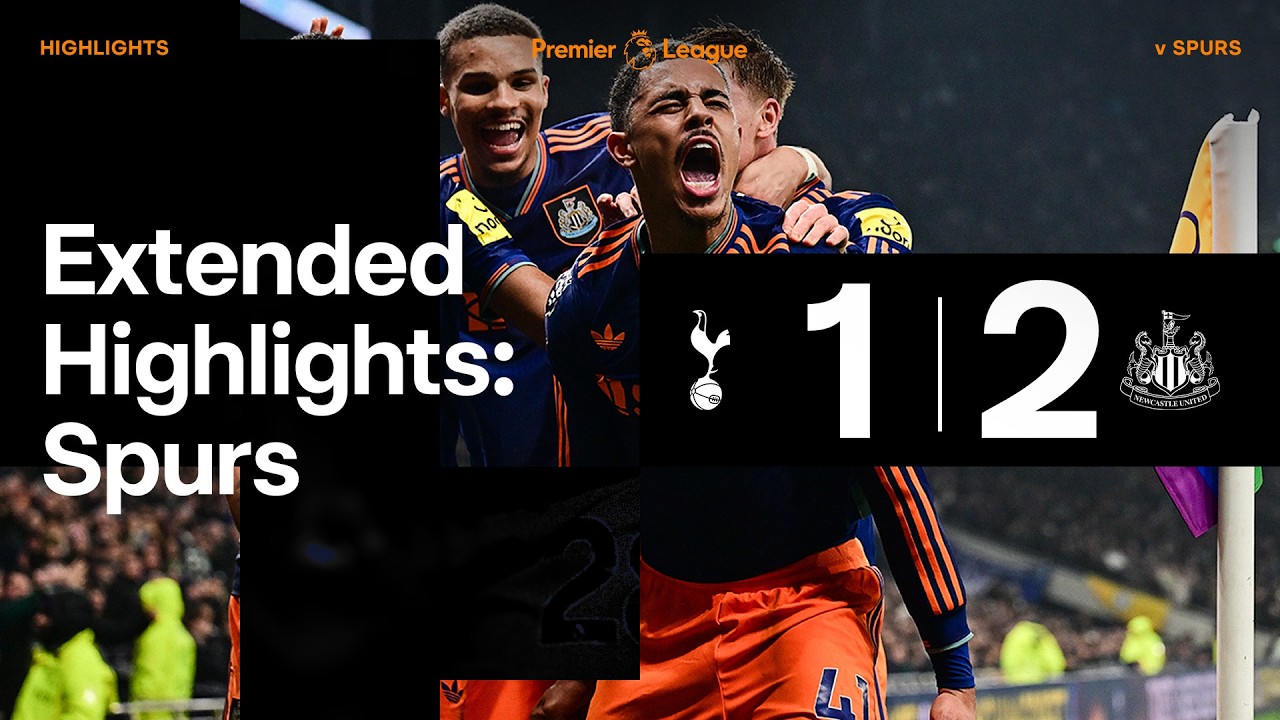 Newcastle Edges Spurs 2-1 | Premier League Highlights ⚽