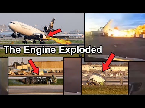 UPS MD-11 Air Crash | Engine Explosion, Fire | Initial Analysis