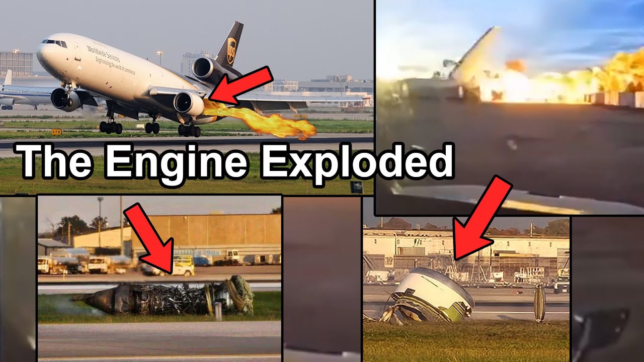 UPS MD-11 Cargo Aircraft Crash: Engine Explosion and Fire Initial Analysis