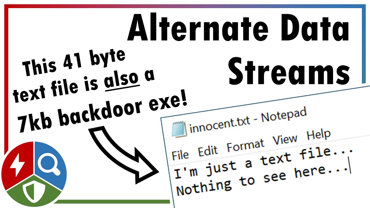 Hiding Data Using NTFS Alternate Data Streams (Defence Evasion)