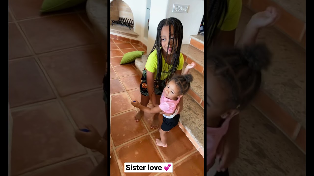 Sister Love, Cali and her little sister Kirah 💕 #shorts | FamousTubeFamily