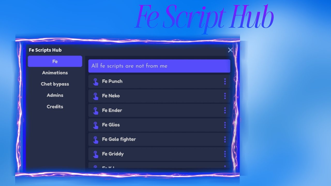 Ultimate Fe Script Hub for Arceus X NEO in Roblox 🚀