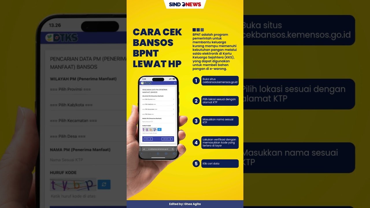 Cek Bansos BPNT Lewat HP Mudah & Cepat 📱
