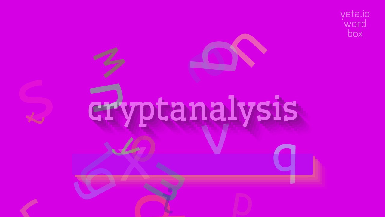 Learn How to Pronounce 'Cryptanalysis' Correctly ποΈ