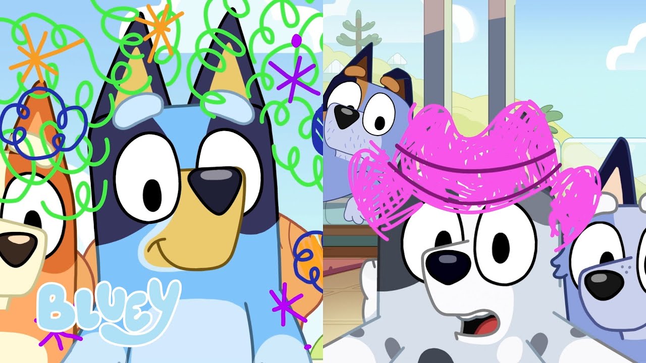 Bluey Saison 3 : Épisode Complet - Chasses aux Dessins en Appel Vidéo 🎨
