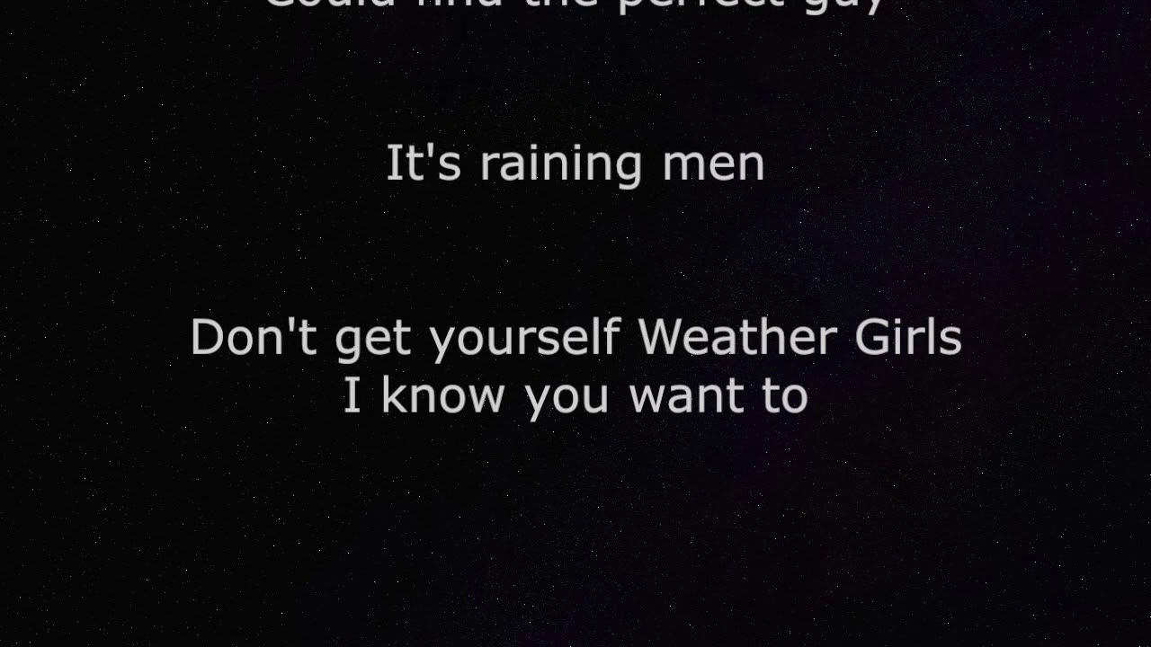 It's Raining Men Lyrics by Geri Halliwell ☔