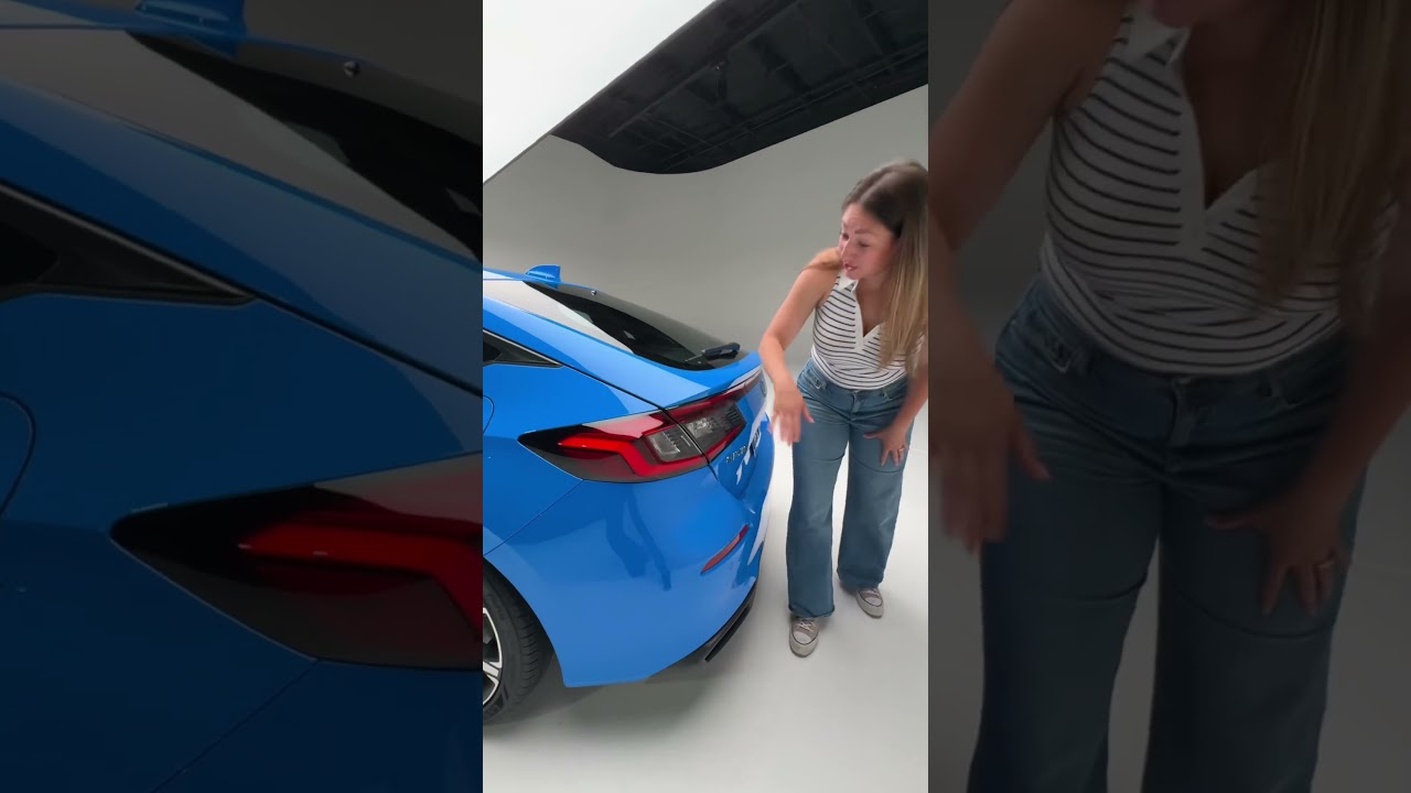 Do you prefer the 2025 Honda Civic Hybrid Hatch or Sedan? #honda #hondacivic #civic #shorts