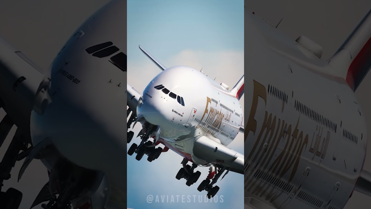 Experience the Stunning Emirates A380-800 ✈️ #Shorts
