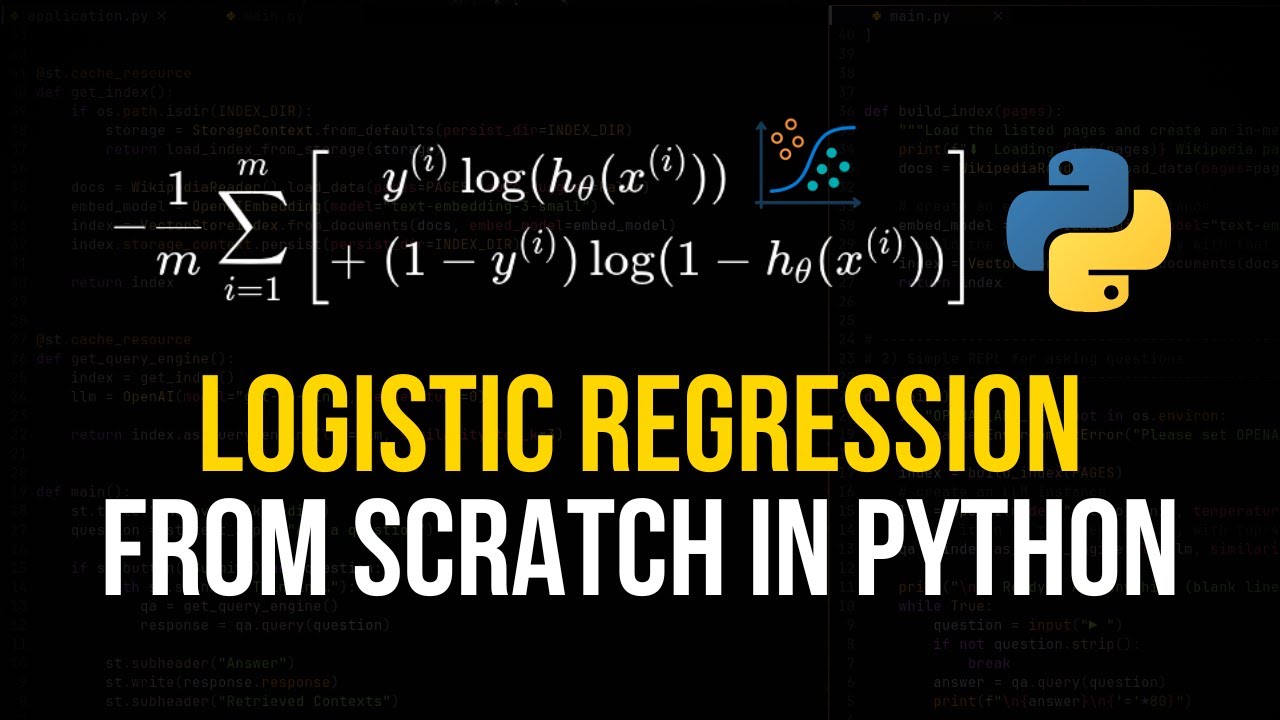 Learn Logistic Regression in Python from Scratch 📊 | Math & Coding Explained
