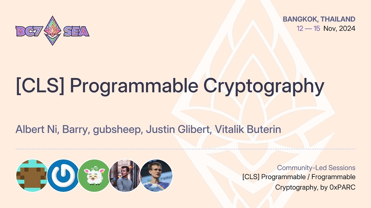 Programmable Cryptography at Devcon SEA π