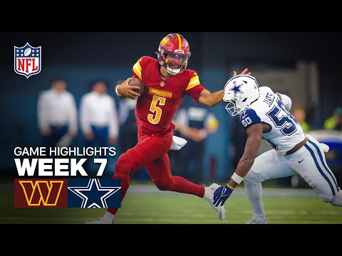 Washington Commanders vs Dallas Cowboys Game Highlights | 2025 NFL Season Week 7