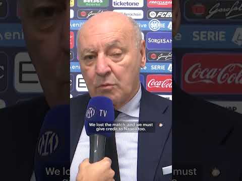 The thoughts of the Inter President and CEO Giuseppe Marotta after Napoli-Inter #Short