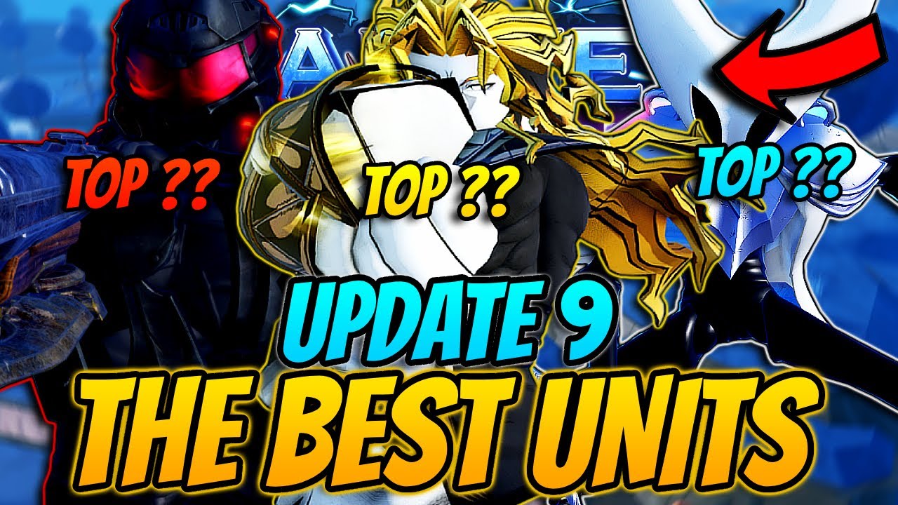 Top Units in Anime Vanguards Update 9 Anniversary Edition