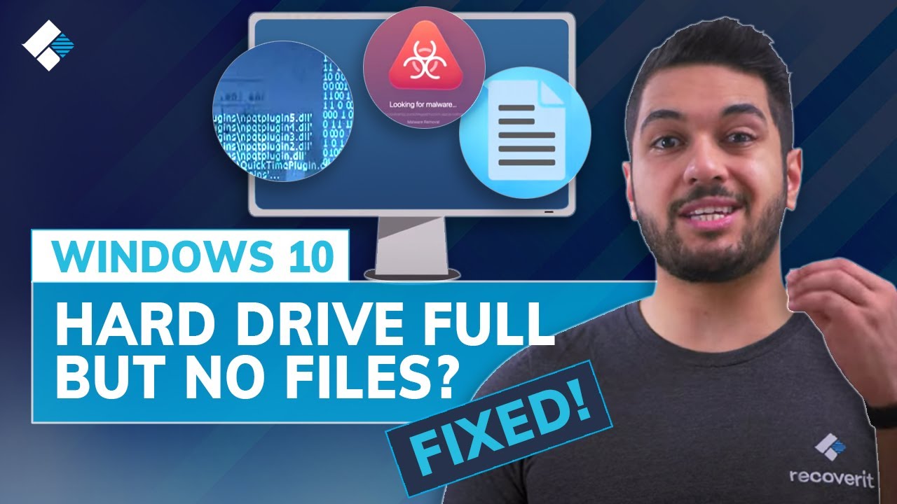 Fix Full Hard Drive with No Files on Windows 10 🖴