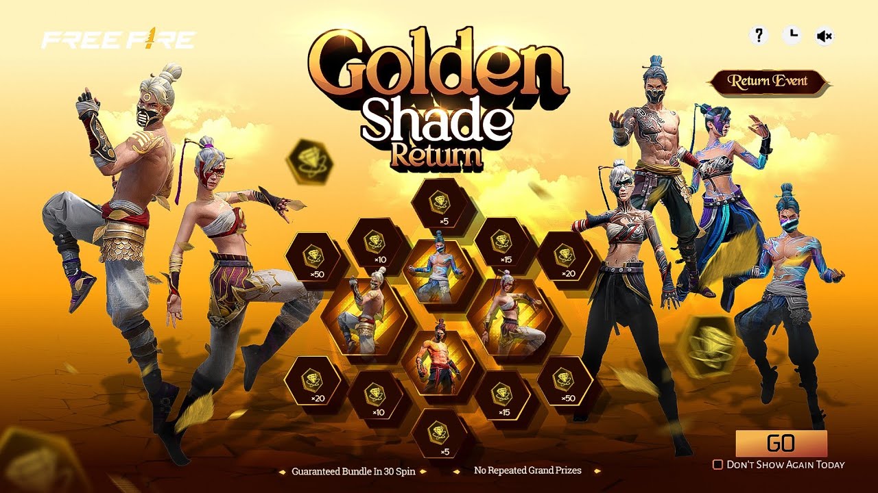 OB52 Golden Shade Bundle Return & New Event 🎮
