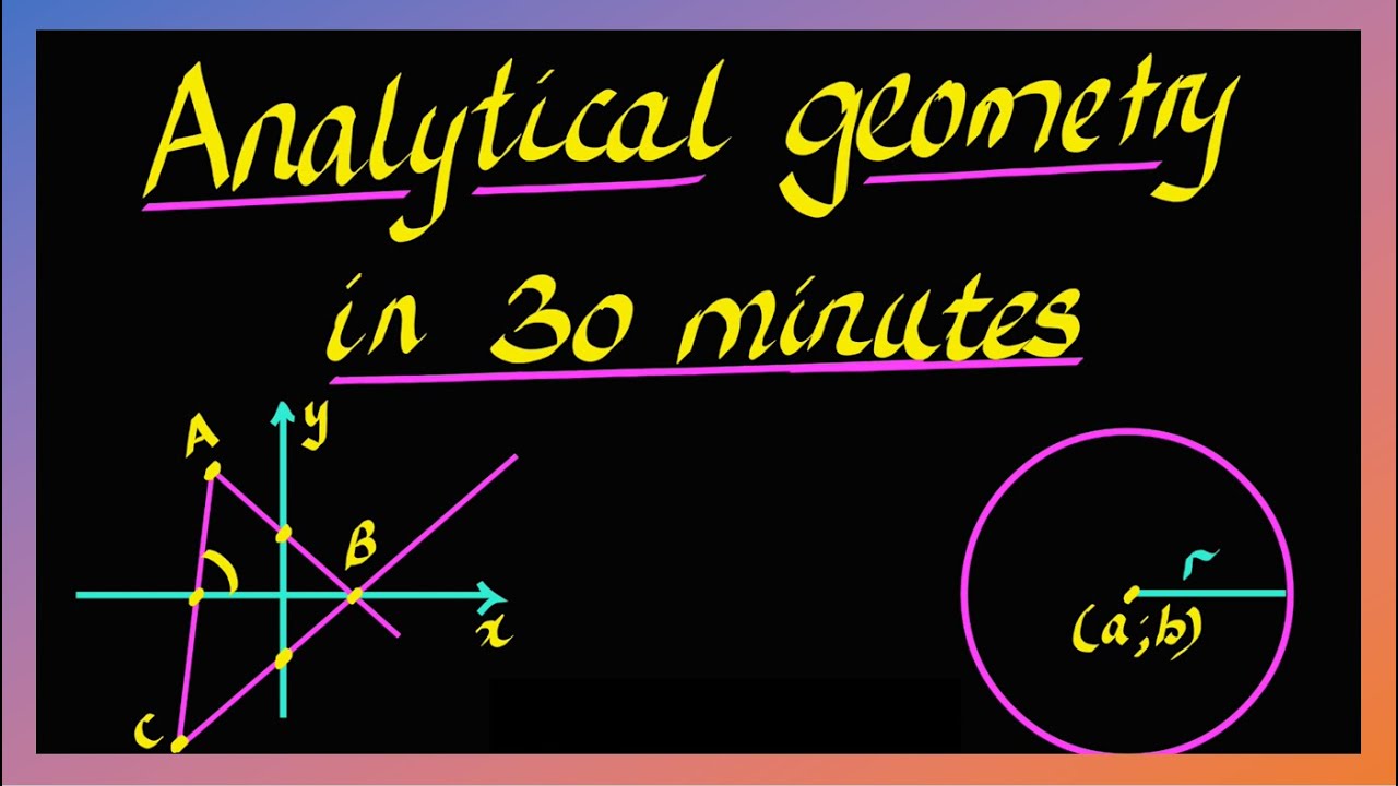 Analytical Geometry Summary for Grade 11 & 12 (NSC & IEB) in 30 Minutes