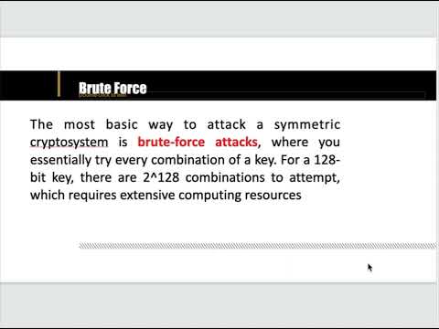 Attacking private key  cryptography algorithms