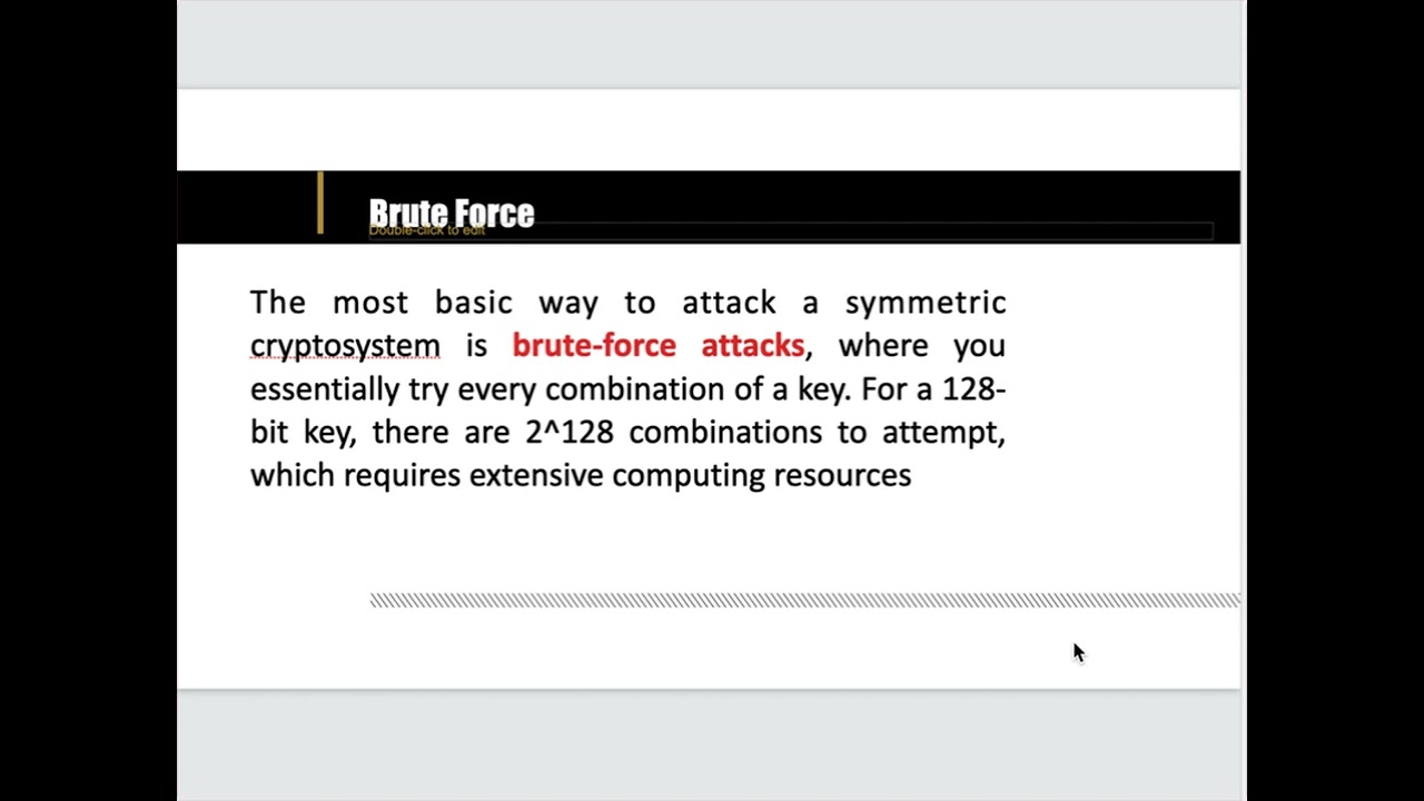 Attacking Private Key Cryptography Algorithms