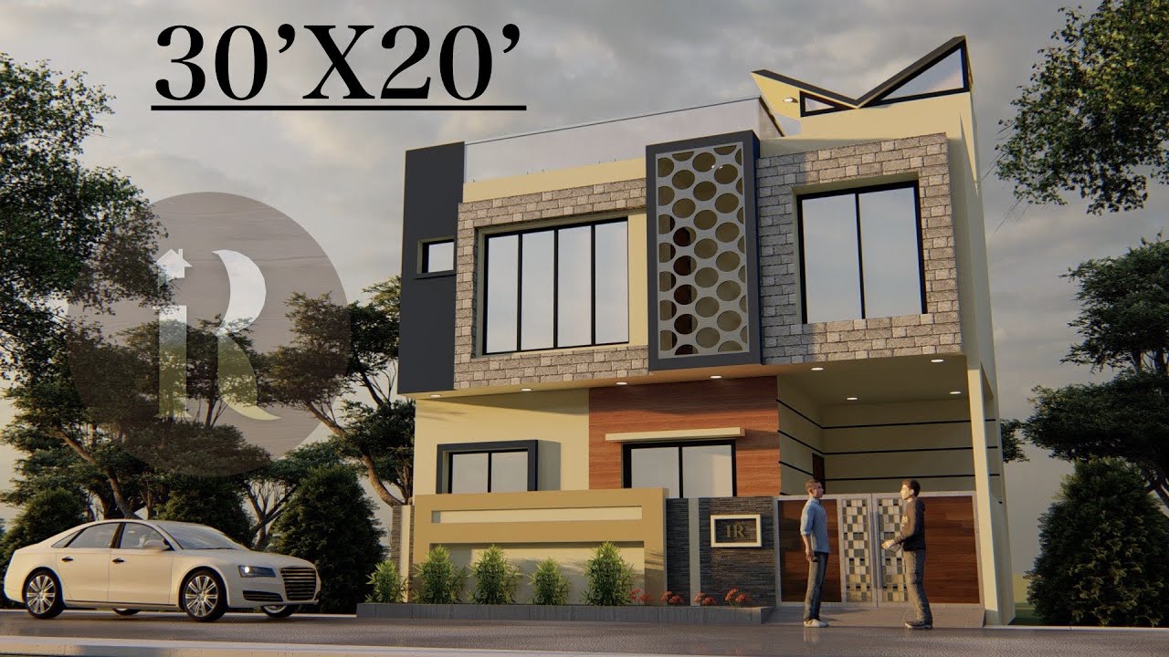 30x20 Duplex House Plan with Walkthrough π‘