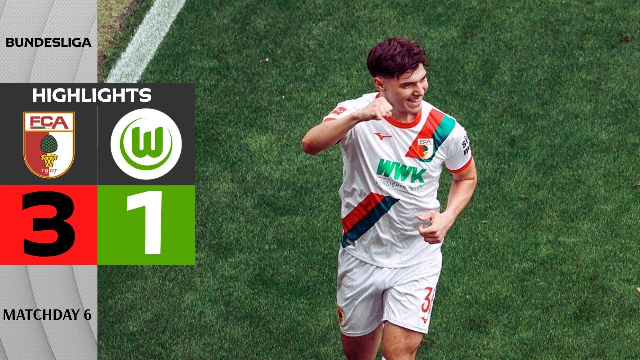 Augsburg Stuns Wolfsburg with 3-1 Victory | Bundesliga 2025-26 Highlights ⚽
