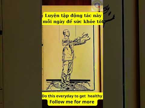 Vẫy tay lưu thông khí huyết . Tập mỗi ngày để có sức khỏe ►Take this action everyday for good health