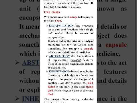 #BASIC CONCEPTS OF OBJECT ORIENTED PROGRAMMING NOTES  (for exams)