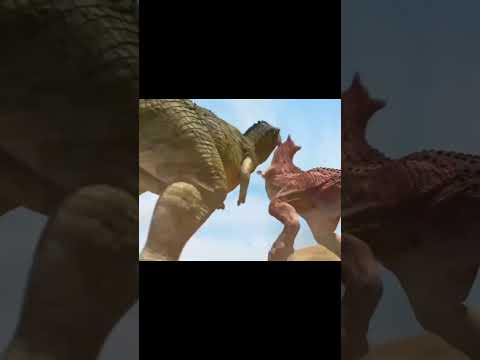 Carnotaurus VS T Rex Battle Scene #dinosaurs