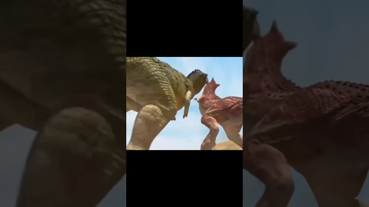 Epic Dinosaur Battle: Carnotaurus vs T-Rex 🦖