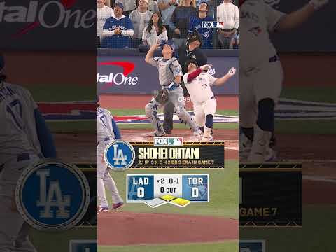 Shohei Ohtani only goes 2.1 innings in Game 7 ๐ณ #mlb #baseball #shoheiohtani #Dodgers