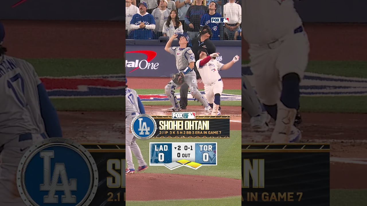 Shohei Ohtani's Short but Intense 2.1-Inning Appearance in Game 7 😮