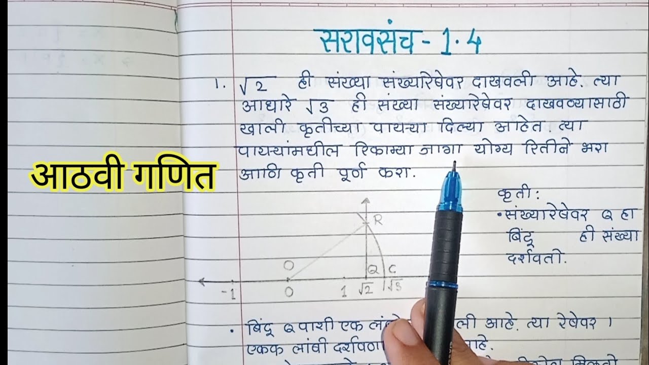 आठवी गणित सरावसंच 1.4 📘