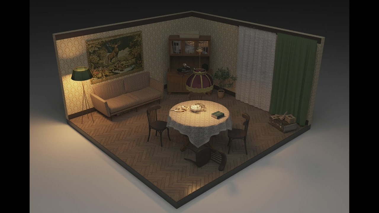 3D СОЦ-АРТ: Советская гостиная для игр и NFT 🎨