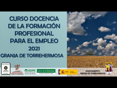 DOCENCIA DE LA FORMACIÓN PROFESIONAL PARA EL EMPLEO CURSO 2021