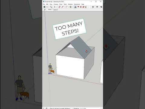 Quick Roofs in SketchUp with AutoFold! 🏠