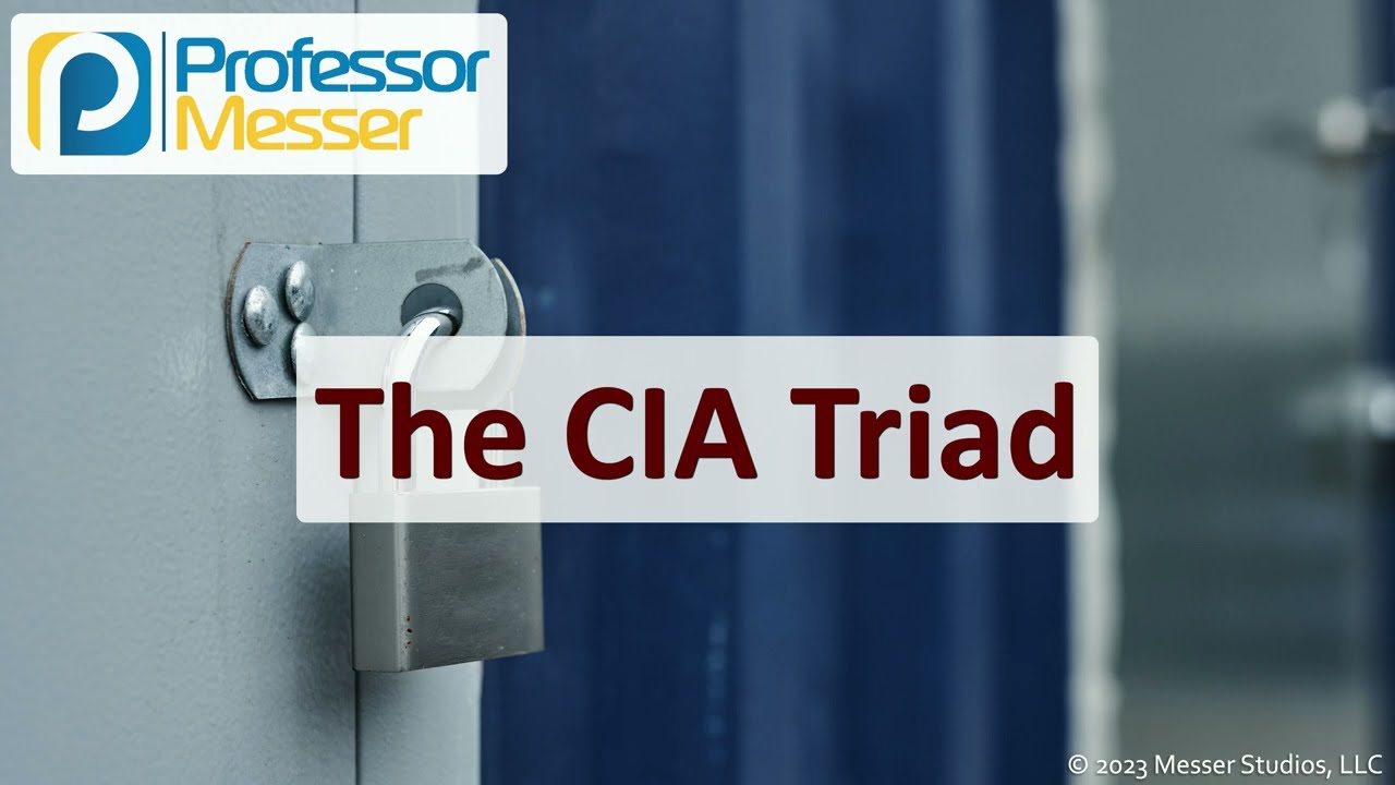The CIA Triad - CompTIA Security+ SY0-701 - 1.2