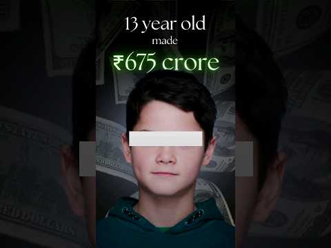 13 year old makes 675 Crores HOW ?? #shorts #trending #bitcoin