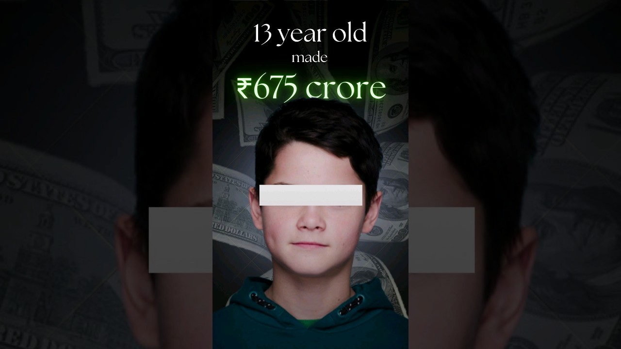 13 How a 13-Year-Old Earned ₹675 Crores with Cryptocurrency! 💰 #shorts