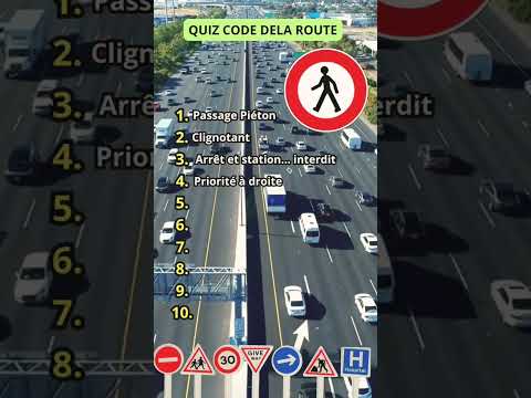 Quiz du code de la route 2024 #permisdeconduire #automobile #codedelaroute #quiz #bordeaux #examen