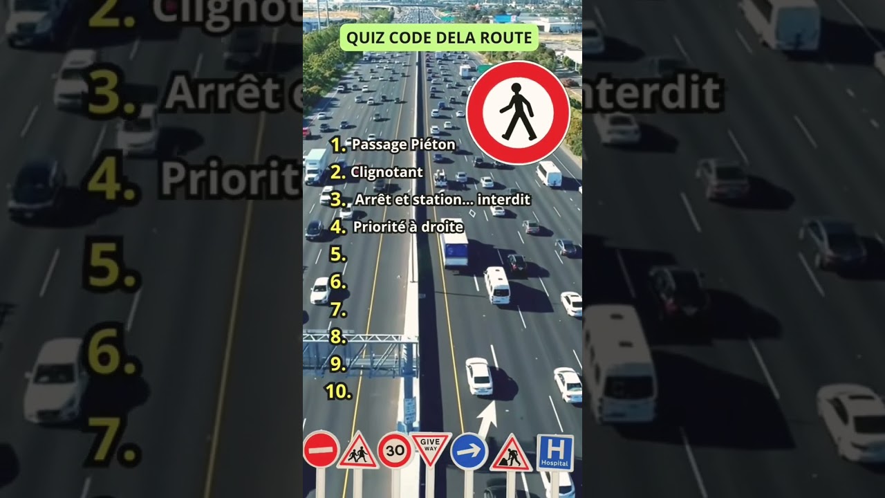 Réussissez votre Code de la Route 2024 avec notre Quiz 🚗