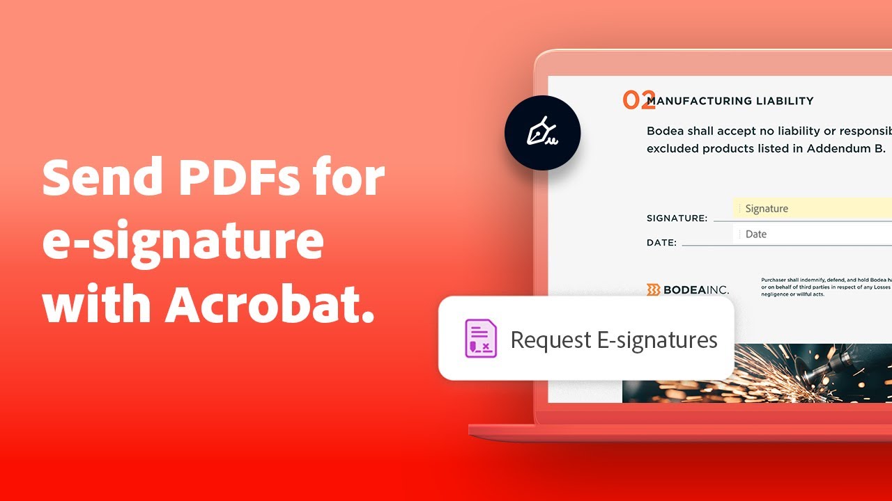 Request E-Signature with Adobe Acrobat 📄