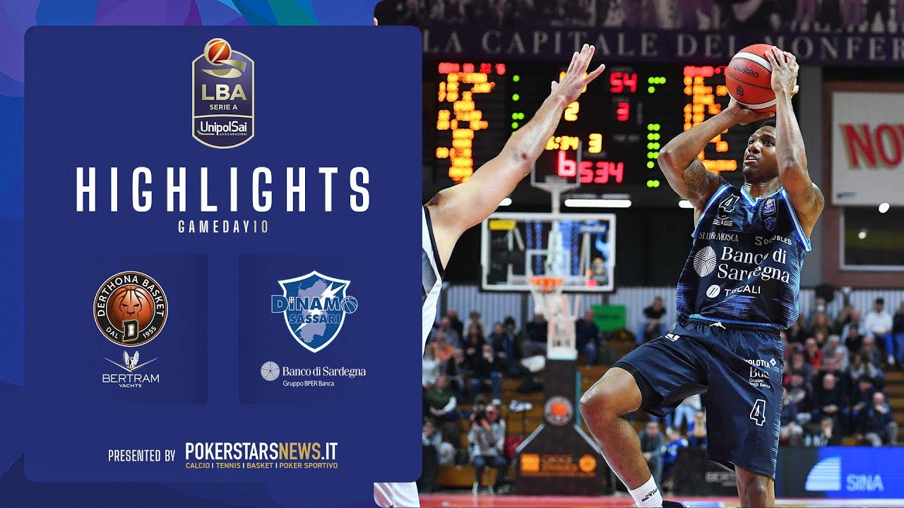 Highlights: Bertram Yachts Derthona Tortona vs Banco di Sardegna Sassari - Serie A UnipolSai 2022/23 π